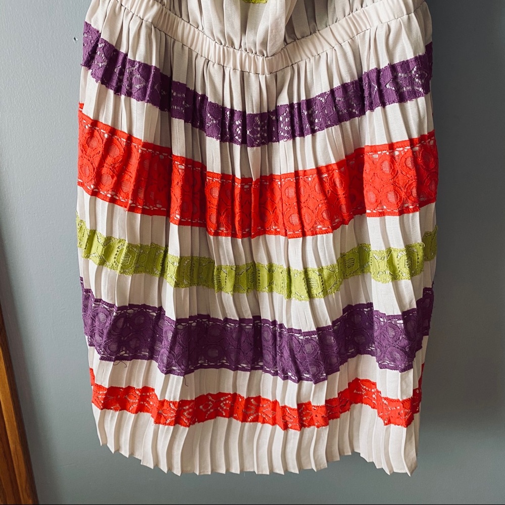BCBGMaxAzria lace striped strapless dress - Picture 4 of 8